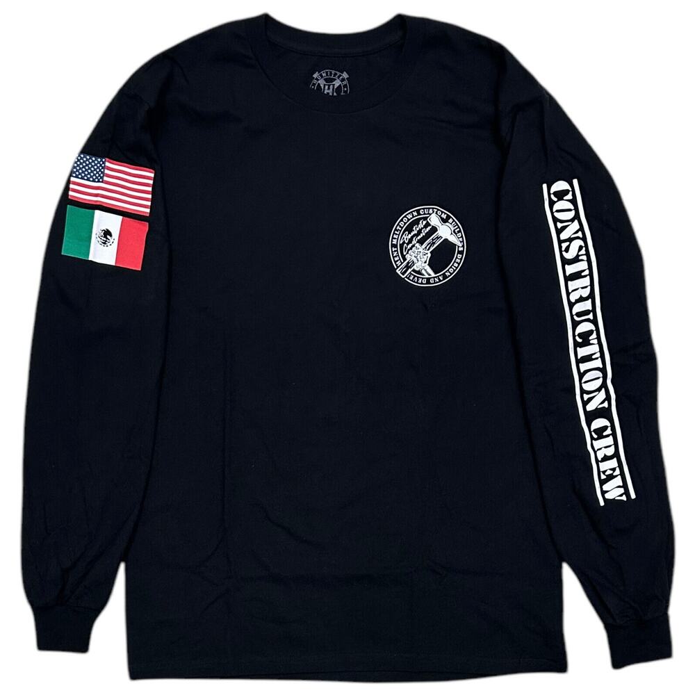 Howitzer Patriot Mfg Men's T-Shirt Hammer Long Sleeve Heavyweight Crewneck Tee